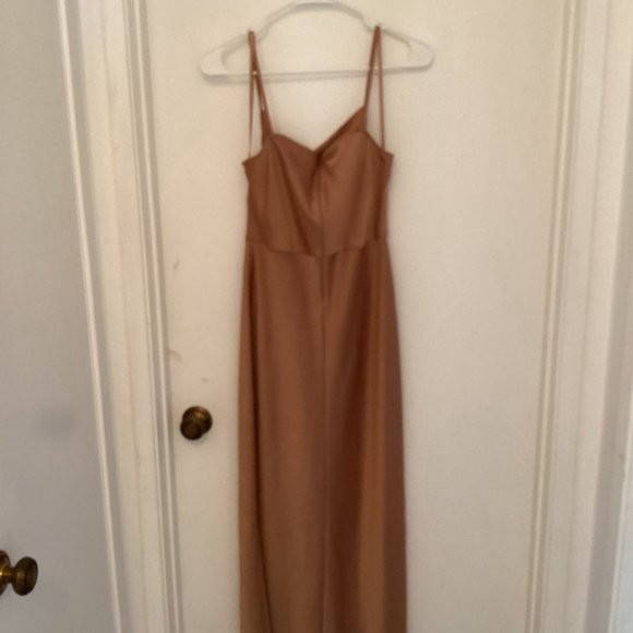 Cali Satin Charmeuse Midi Dress - BHLDN - Picture 6 of 7